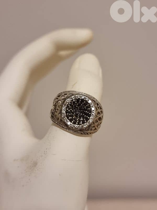 خاتم فضة عيار 925 15