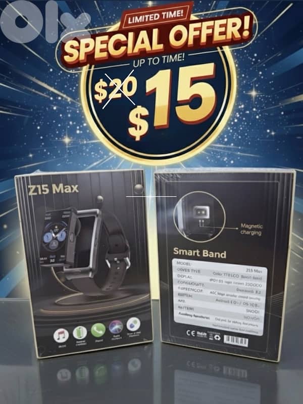 LIMITED TIME OFFER  Get the tech you love  z15 smartwatch 0