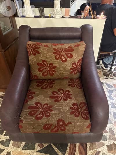 living room with a dining table