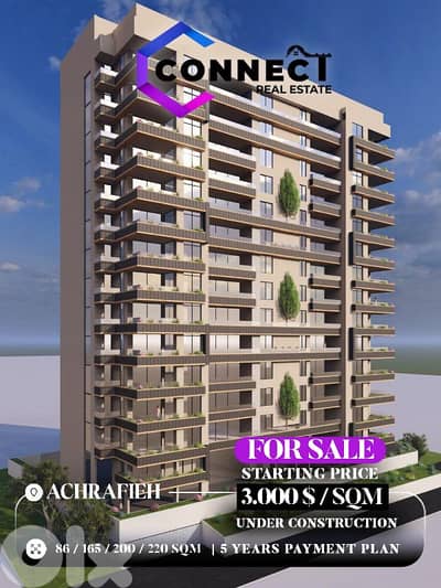 under construction apartments for sale in Achrafieh/الأشرفية  #MM740