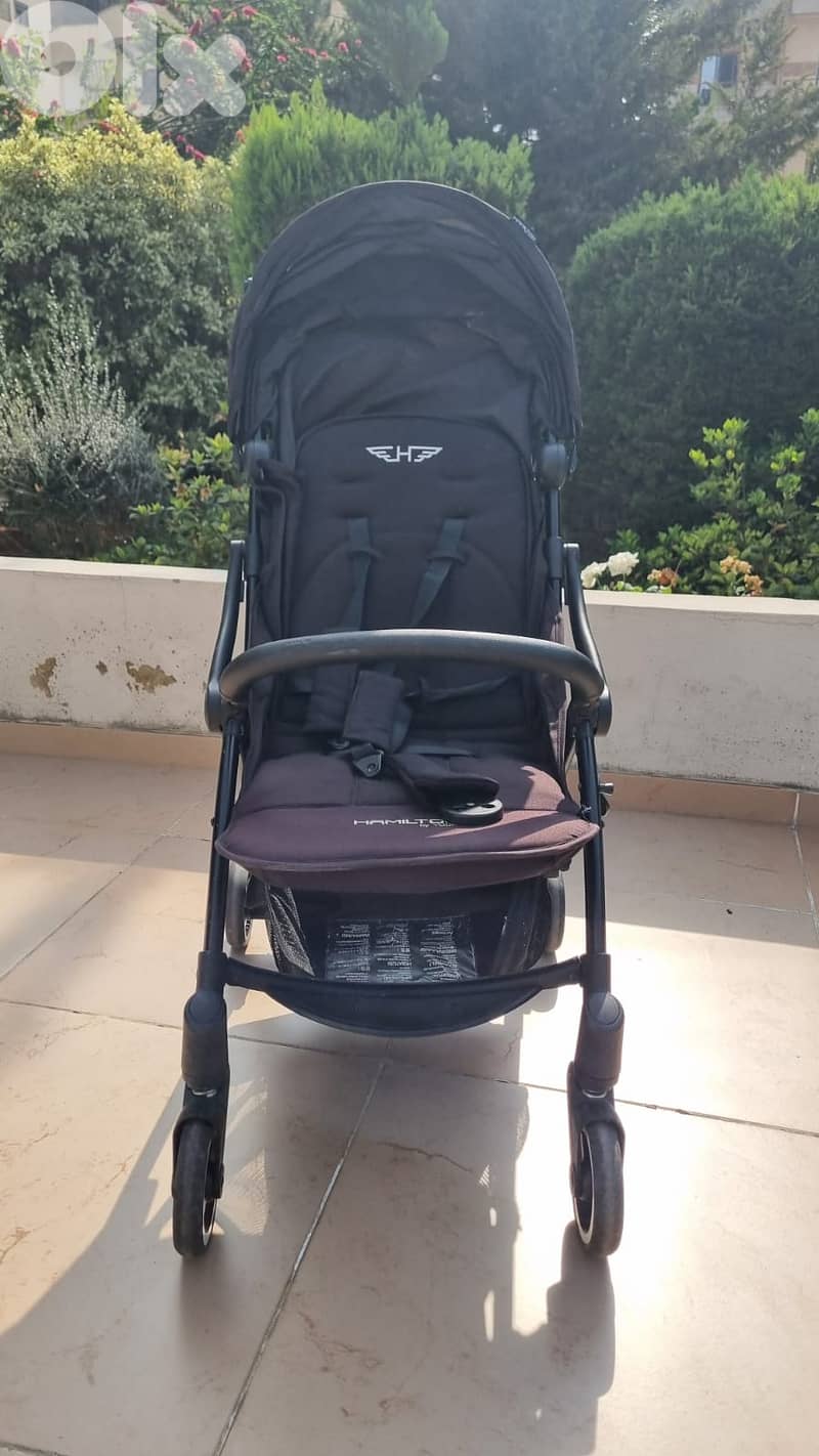 X1 Plus Hamilton Stroller with MagicFold - Black 1