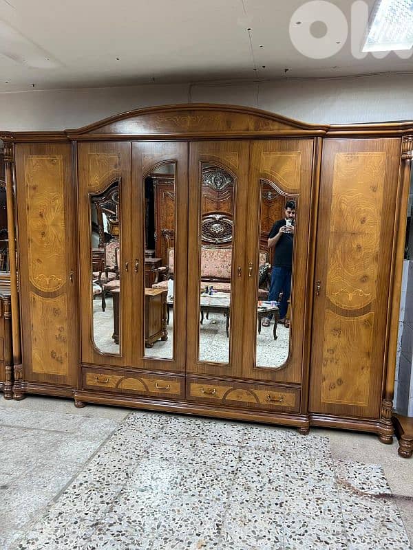 اوضة نوم خشب زان ولاتي كلا ملبسة قشر 6