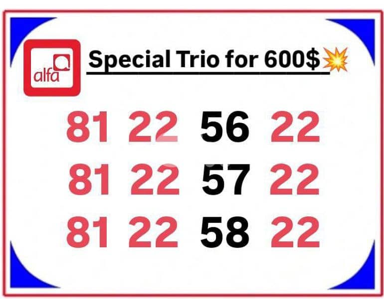 خطوط مميزة وجديدة للبيع اطلب من عنا افضل الاسعار يوجد ديليفري 0