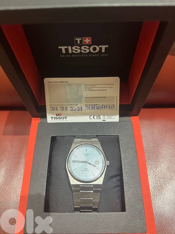 Tissot prx powermatic ice blue 1