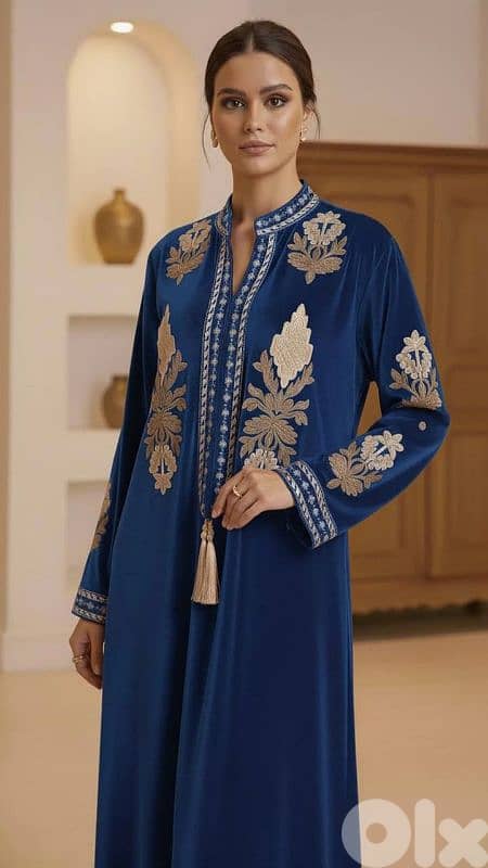 33 عبايه مخمل شتوي 0