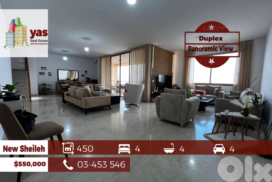 New Sheileh 450m2 | Decorated Duplex | Panoramic View | Luxury | KS 0