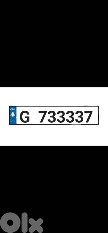 plate number 733337 0