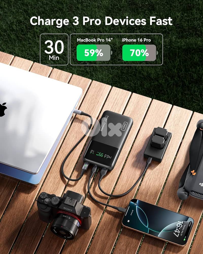 INIU Fast Charging Power Bank 140W Digital Display for Laptop, phones 4