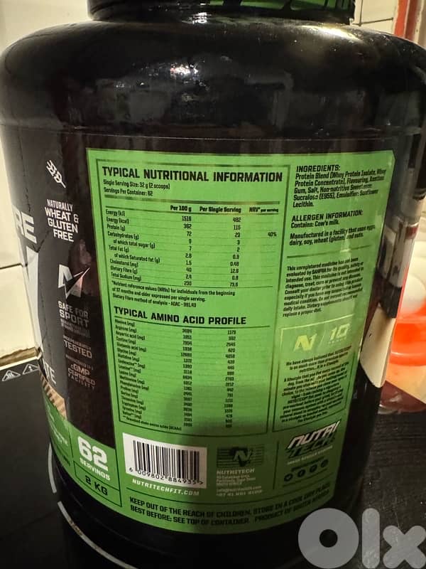 nutritech whey isolate (2kg) 5