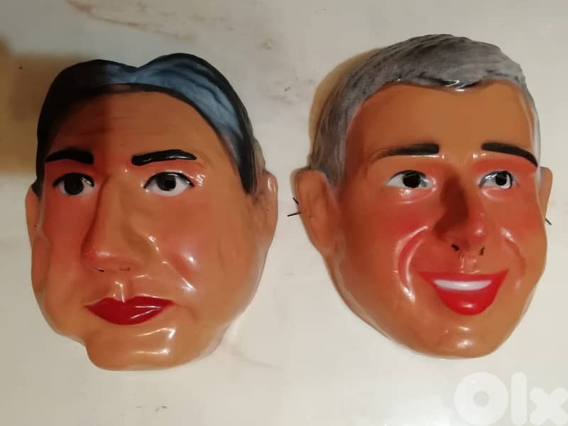 Vintage 4 Lebanese polititians face masks 4$ each 3