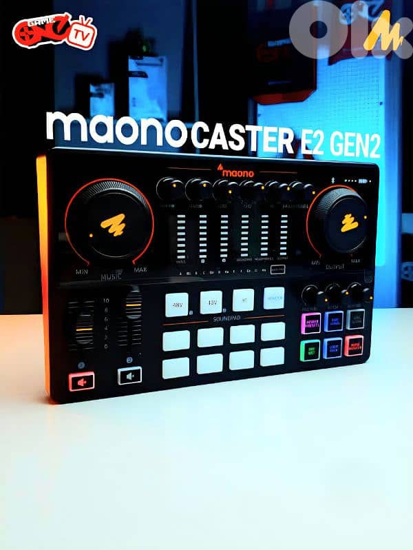 Maono Caster AmE2 Gen 2 DJ Mixer for TikTok Live ميكسر للايف تيك توك 5