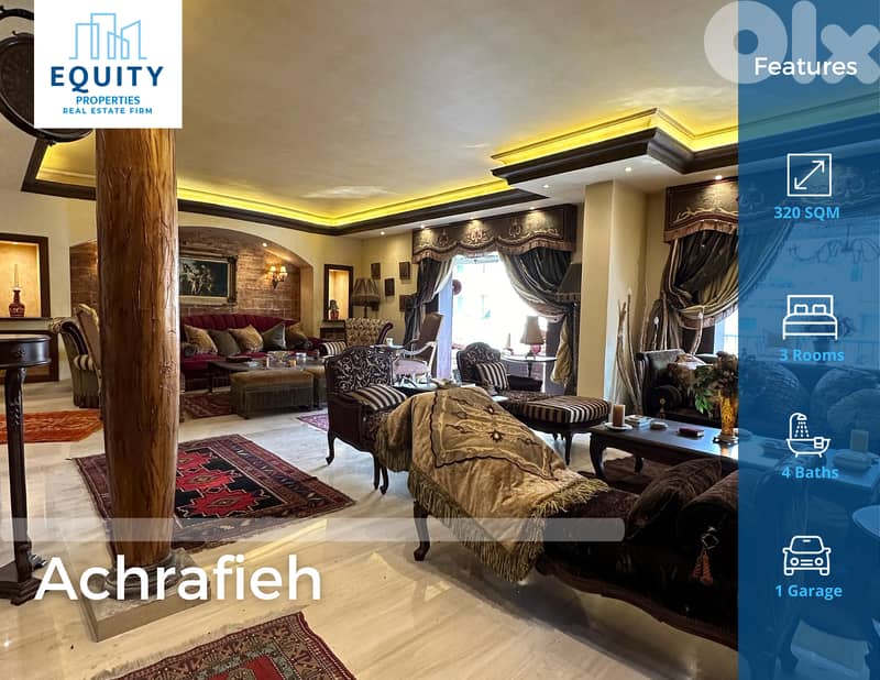 320 SQM High-End Finishing Apartment For Sale In Achrafieh #ML224924 0