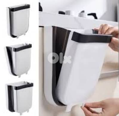 foldable hanging trash basket