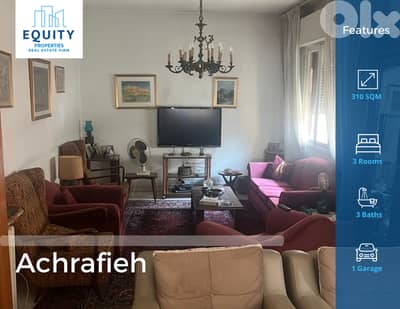 310 SQM Apartment For Sale In Achrafieh شقة للبيع #JZ209124