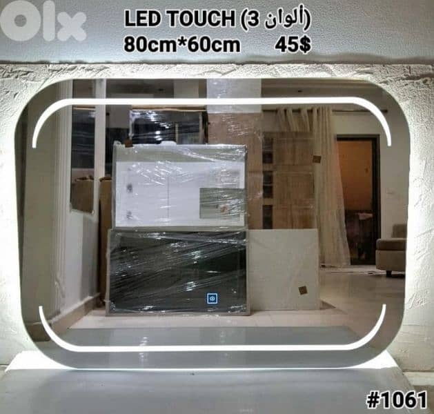 LED TOUCH BATHROOM MIRRORS. مراية حمام 2