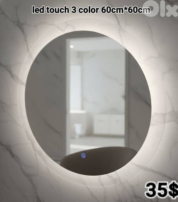 LED TOUCH BATHROOM MIRRORS. مراية حمام 10