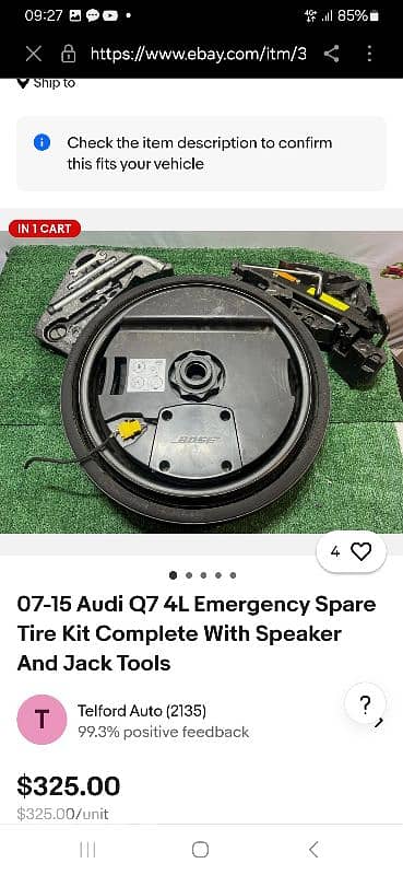 Mercedes  BMW  audi. vw  spare tier plus 2 lifters for 150 only today 4