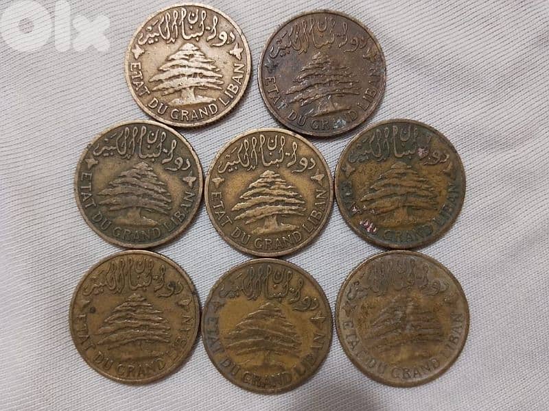 عملات دولة لبنان الكبير اصدار 1925 0