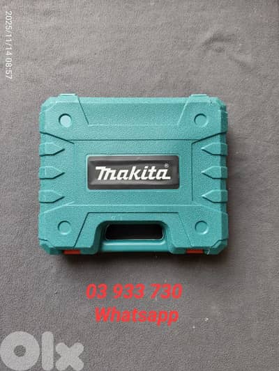 مفك ومقدح بطارية ماركة makita قلب نحاس رأس حديد صناعي جدران . حديد . خشب