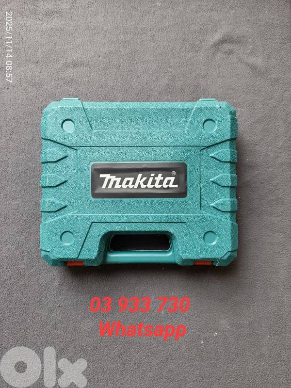 مفك ومقدح بطارية ماركة makita قلب نحاس رأس حديد صناعي جدران . حديد . خشب 0