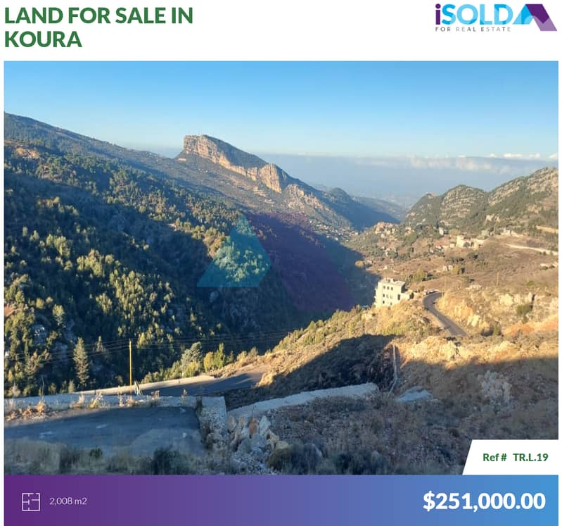 2008m2 Prime land 4sale in Hadath El Jebbi/Becharreh -أرض في حدث الجبة 0