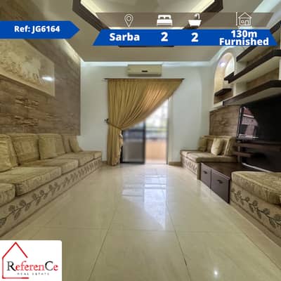 Furnished apartment in Sarba for rent شقة مفروشة في صربا للايجار