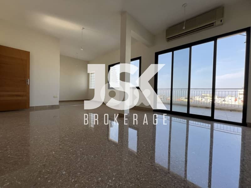 L19707 - Apartment With Terrace & City View For Rent in Mar Mikhael 0