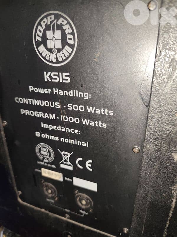 Alto Behringer Speaker  DJ -Lax Bass sub Topprosound 15 inch & monitor 4