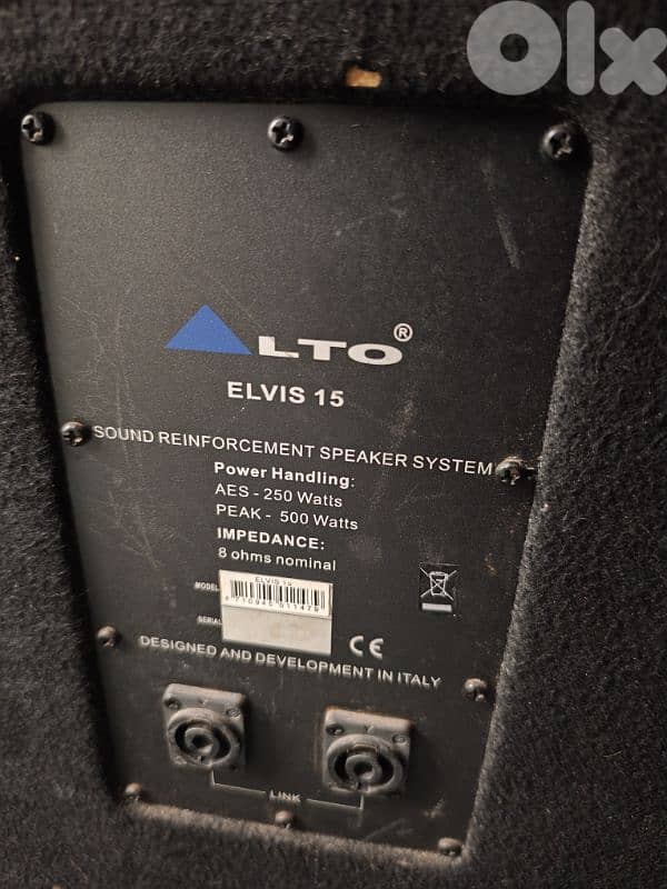 Alto Behringer Speaker  DJ -Lax Bass sub Topprosound 15 inch & monitor 6