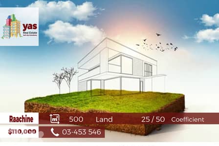 Raachine 500m2 | Residential Land | Coeff 25/50 | Catch | GA