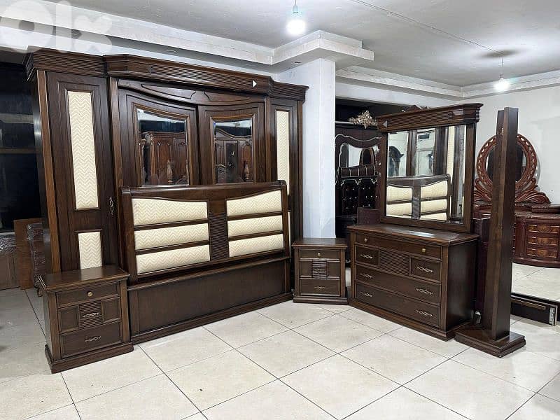 اوضة نوم ملكية خشب زان ولاتي كلا ملبسة قشرة زان 1