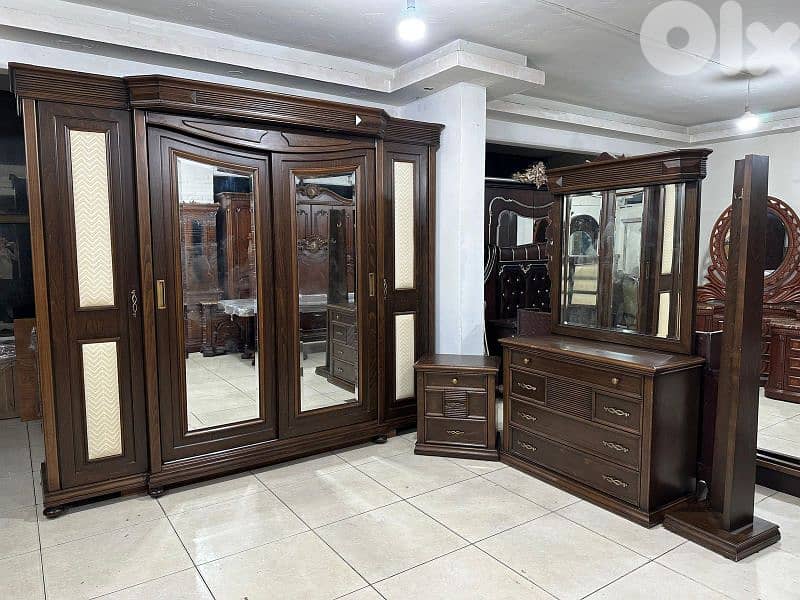 اوضة نوم ملكية خشب زان ولاتي كلا ملبسة قشرة زان 4