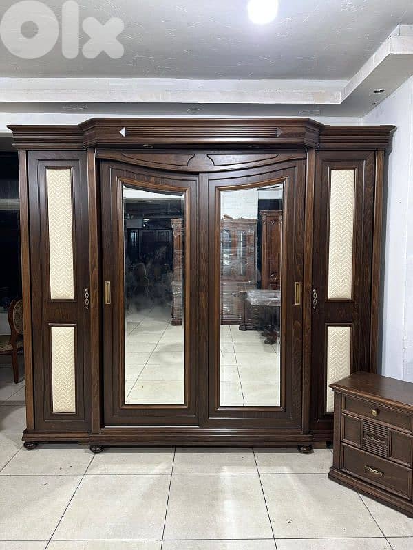 اوضة نوم ملكية خشب زان ولاتي كلا ملبسة قشرة زان 9