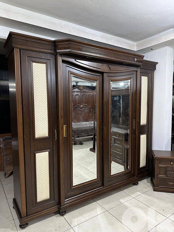 اوضة نوم ملكية خشب زان ولاتي كلا ملبسة قشرة زان 12