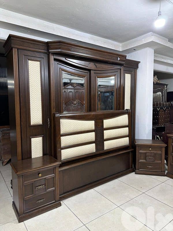 اوضة نوم ملكية خشب زان ولاتي كلا ملبسة قشرة زان 14