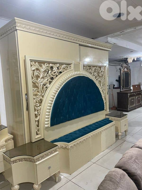 اوضة نوم ملكية مصرية سحاب خشب زان ولاتي كلا 0