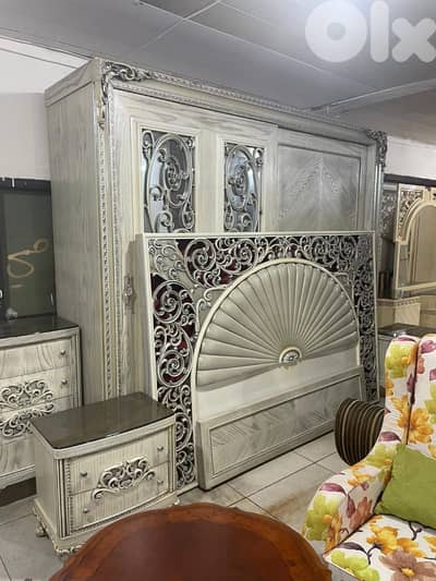 اوضة نوم ملكية قمة الفخامة مصرية خشب زان ولاتي كلا سحاب