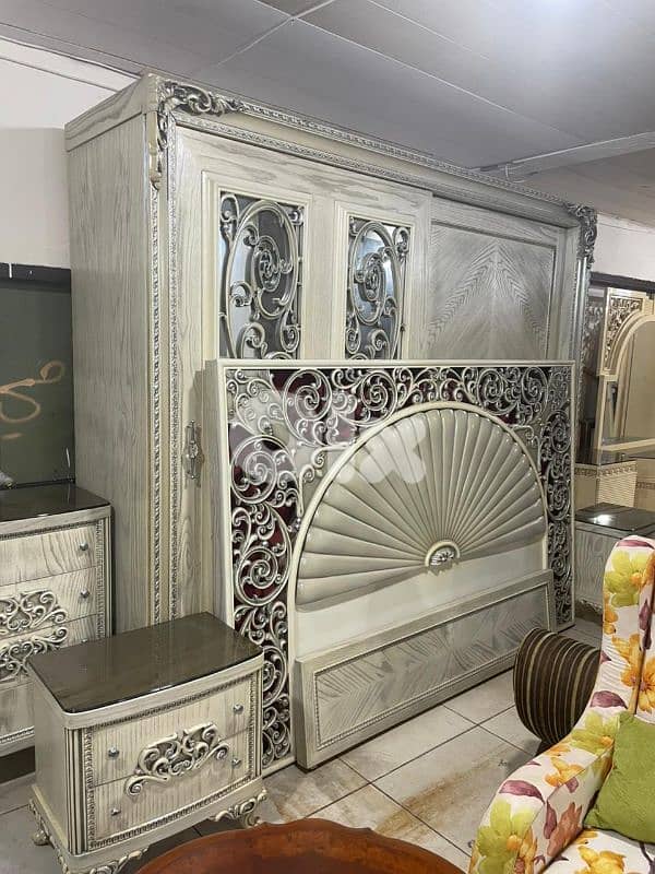 اوضة نوم ملكية قمة الفخامة مصرية خشب زان ولاتي كلا سحاب 1