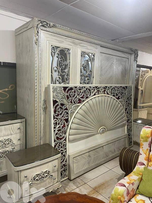 اوضة نوم ملكية قمة الفخامة مصرية خشب زان ولاتي كلا سحاب 2