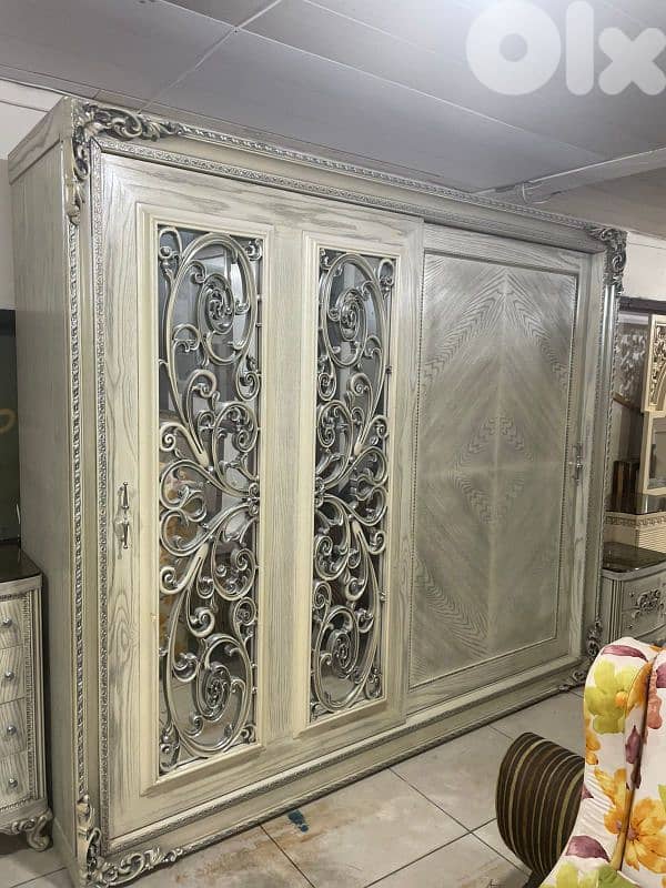 اوضة نوم ملكية قمة الفخامة مصرية خشب زان ولاتي كلا سحاب 3