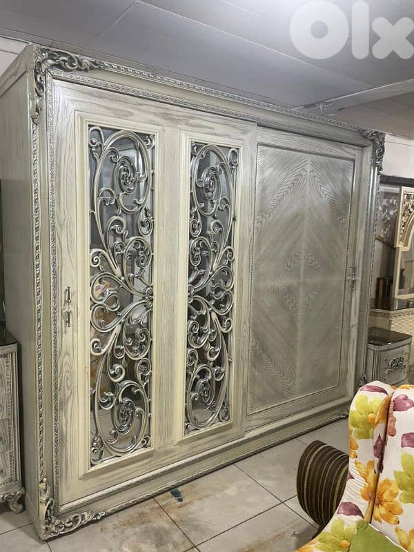 اوضة نوم ملكية قمة الفخامة مصرية خشب زان ولاتي كلا سحاب 4