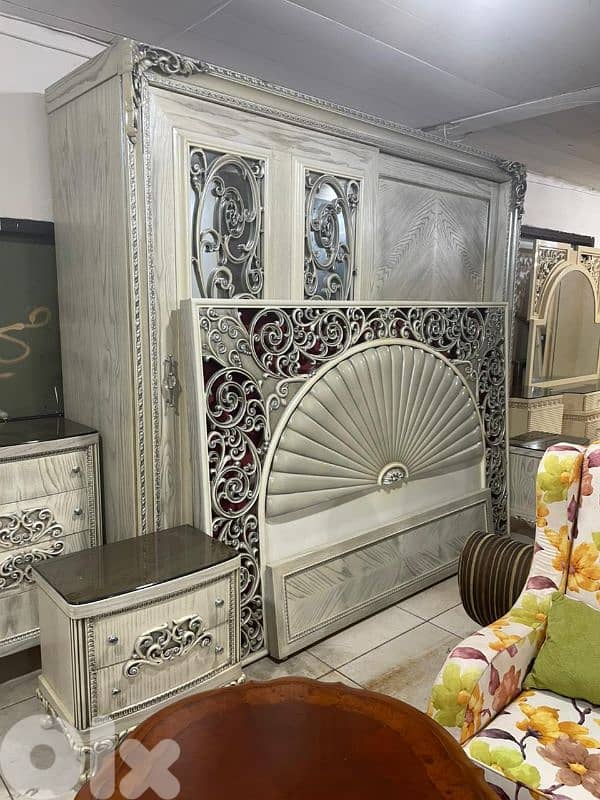 اوضة نوم ملكية قمة الفخامة مصرية خشب زان ولاتي كلا سحاب 10