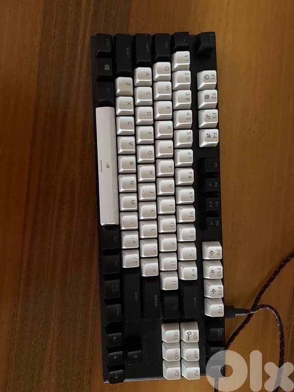 HyperX Alloy FPS Pro TKL – Red Switches, Very Bright Red LEDs (No Box) 1