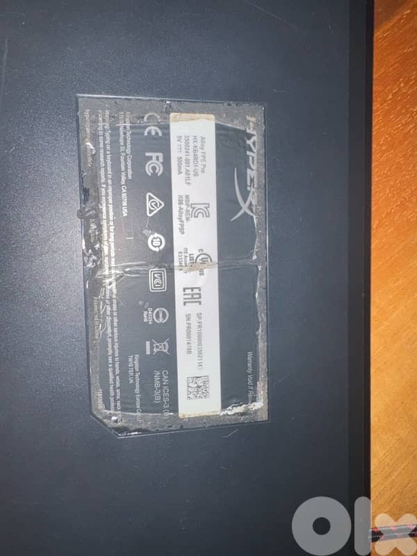 HyperX Alloy FPS Pro TKL – Red Switches, Very Bright Red LEDs (No Box) 2