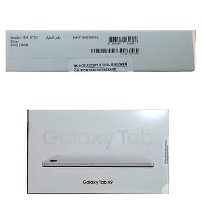 Galaxy tab A9 - 8gb I 128 gb - box still sealed - never open - Silver