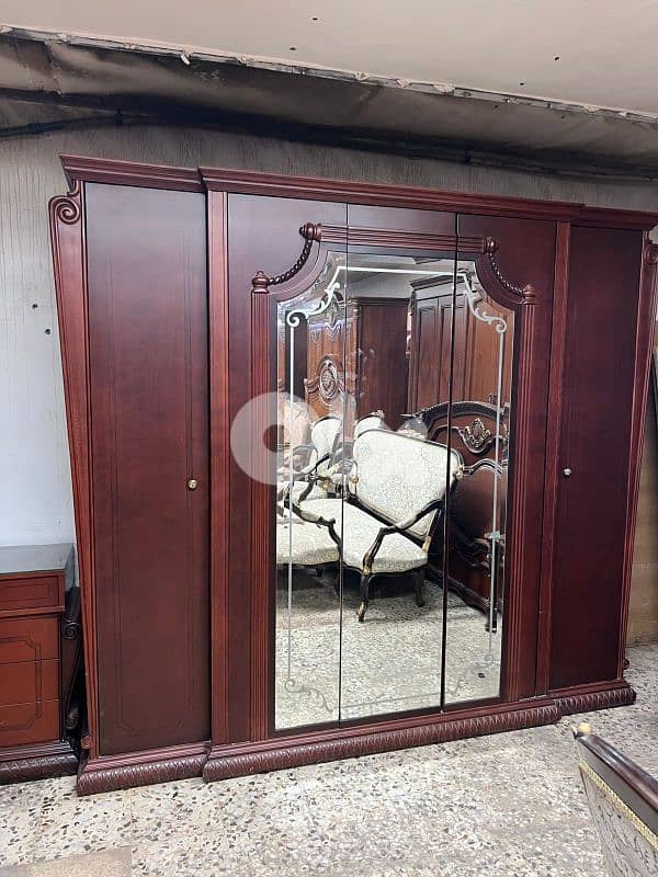 اوضة نوم شغل توصاية خشب زان ولاتي كلا ملبسة قشرة تنباك 6