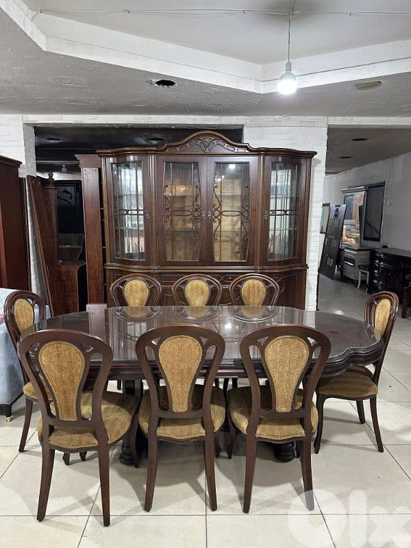 اوضة سفرة خشب زان ولاتي كلا ملبسة قشرة 4