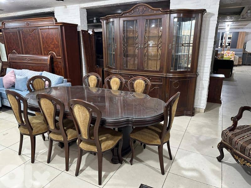 اوضة سفرة خشب زان ولاتي كلا ملبسة قشرة 14