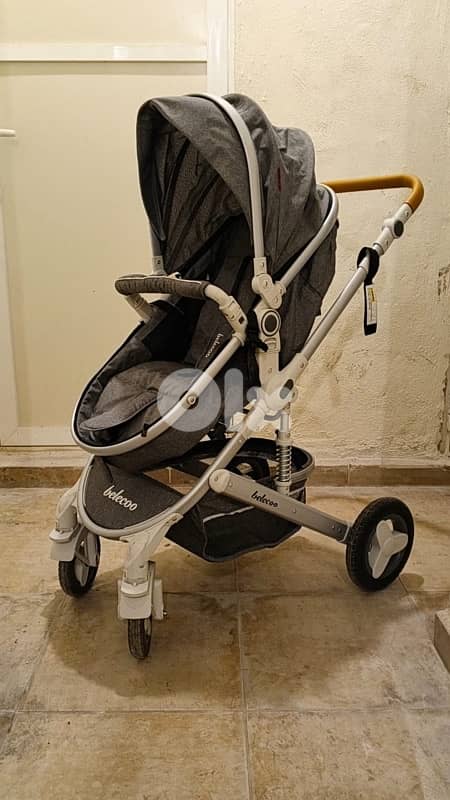 stroller with baby bassinet 4