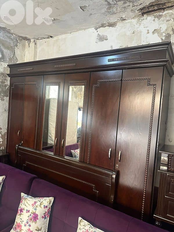 اوضة نوم خشب زان ولاتي ملبسة قشرة زان 0